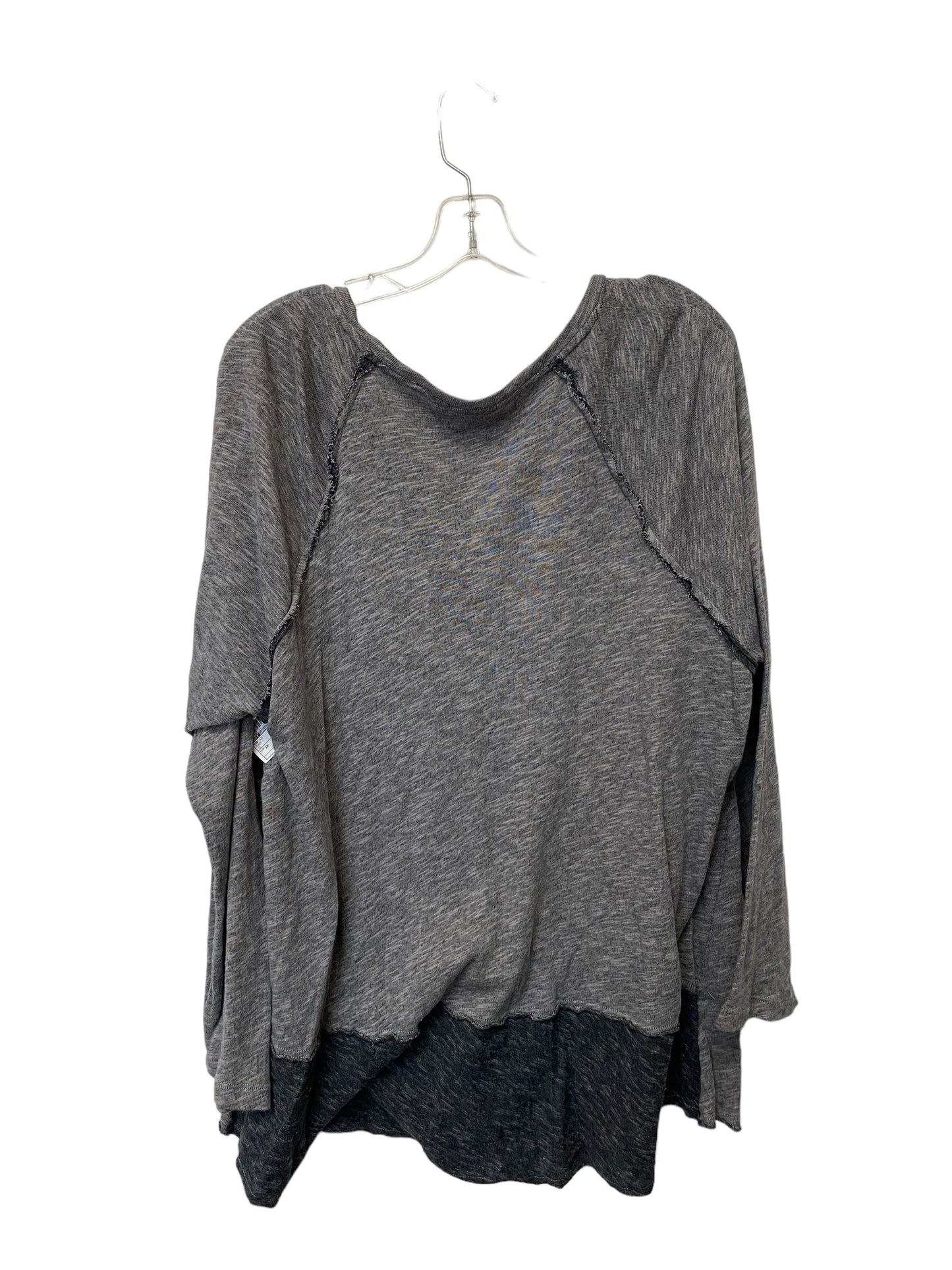 Grey Top Long Sleeve Soft Surroundings, Size 1x