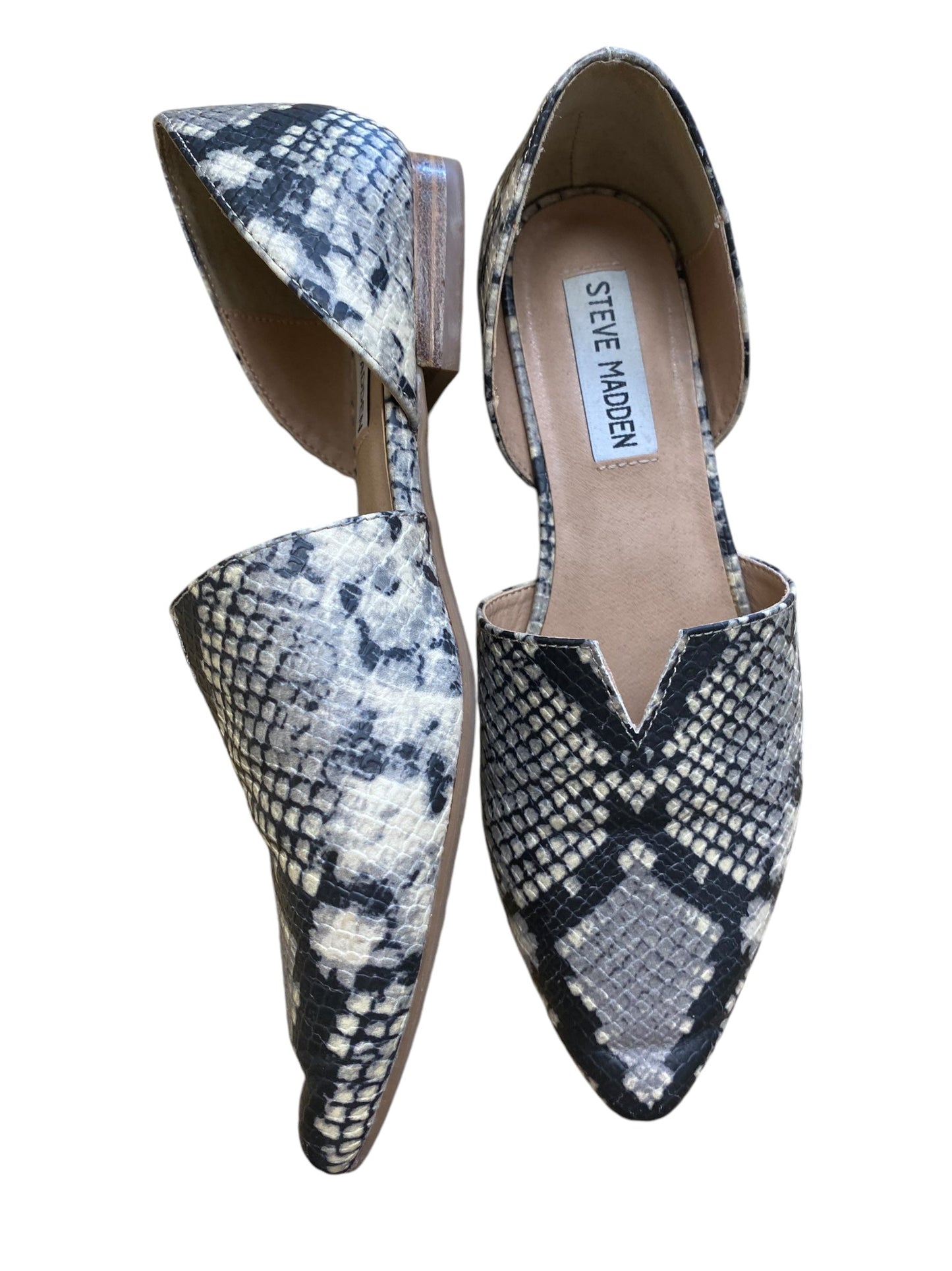 Shoes Flats By Steve Madden In Snakeskin Print, Size: 6