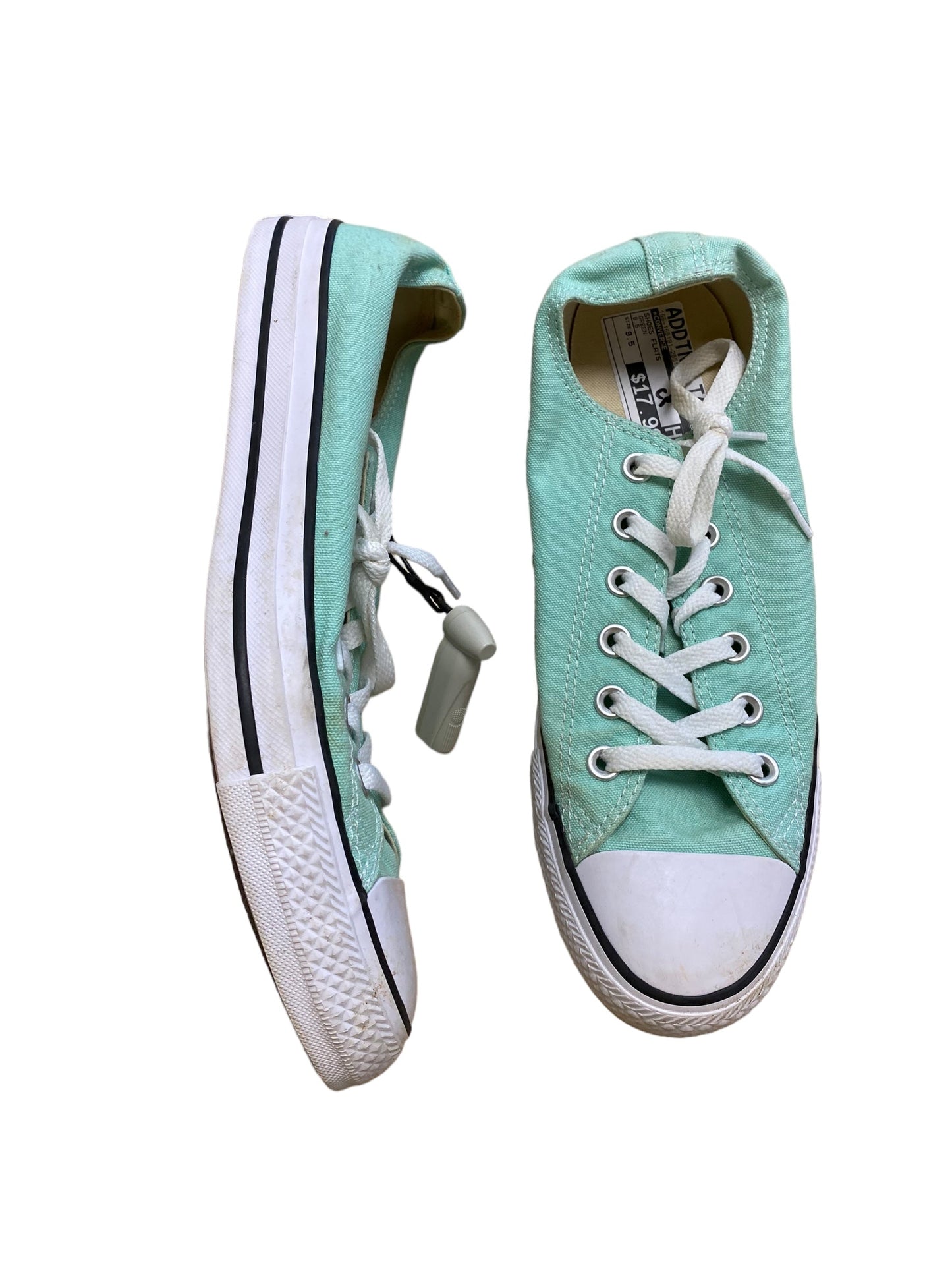 Shoes Flats By Converse In Green, Size: 9.5