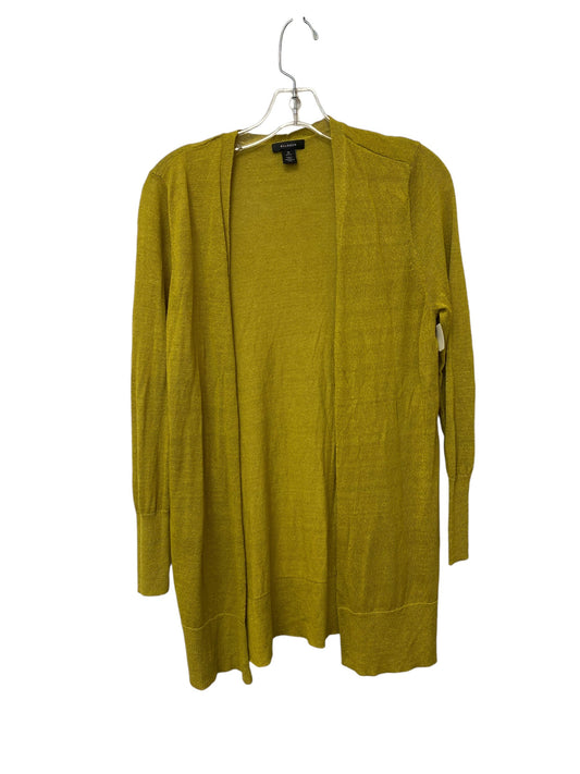 Cardigan By Halogen In Chartreuse, Size: Petite  M