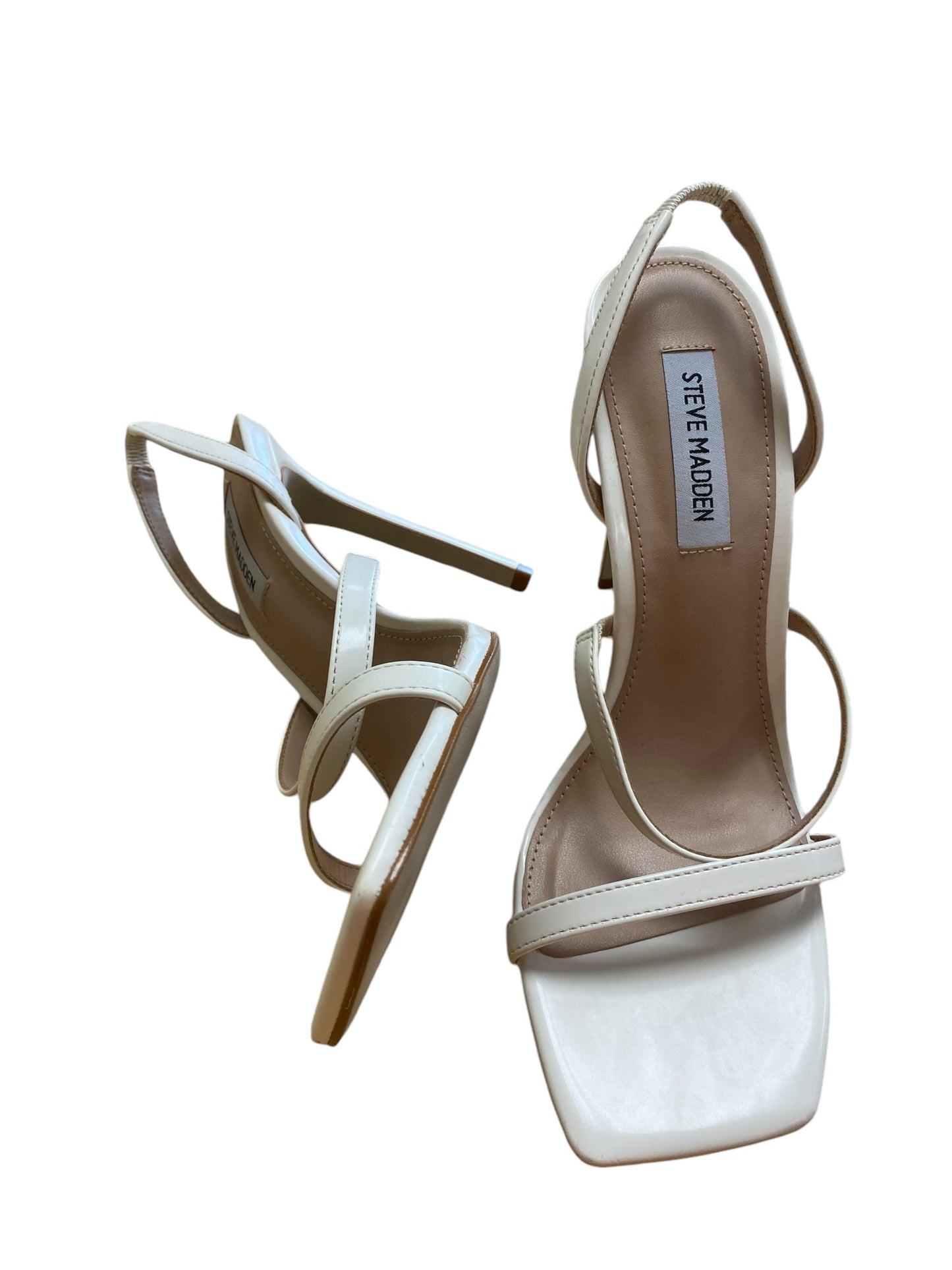 Shoes Heels Stiletto By Steve Madden In White, Size: 8.5