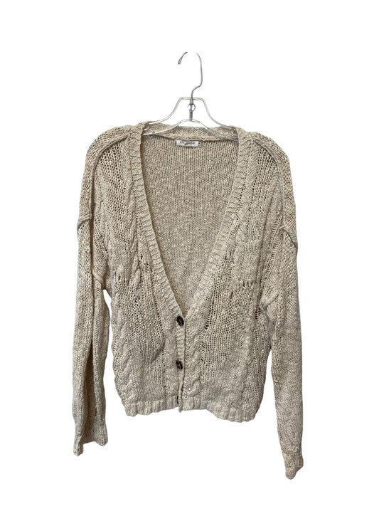 Cardigan By Blu Pepper In Cream, Size: M