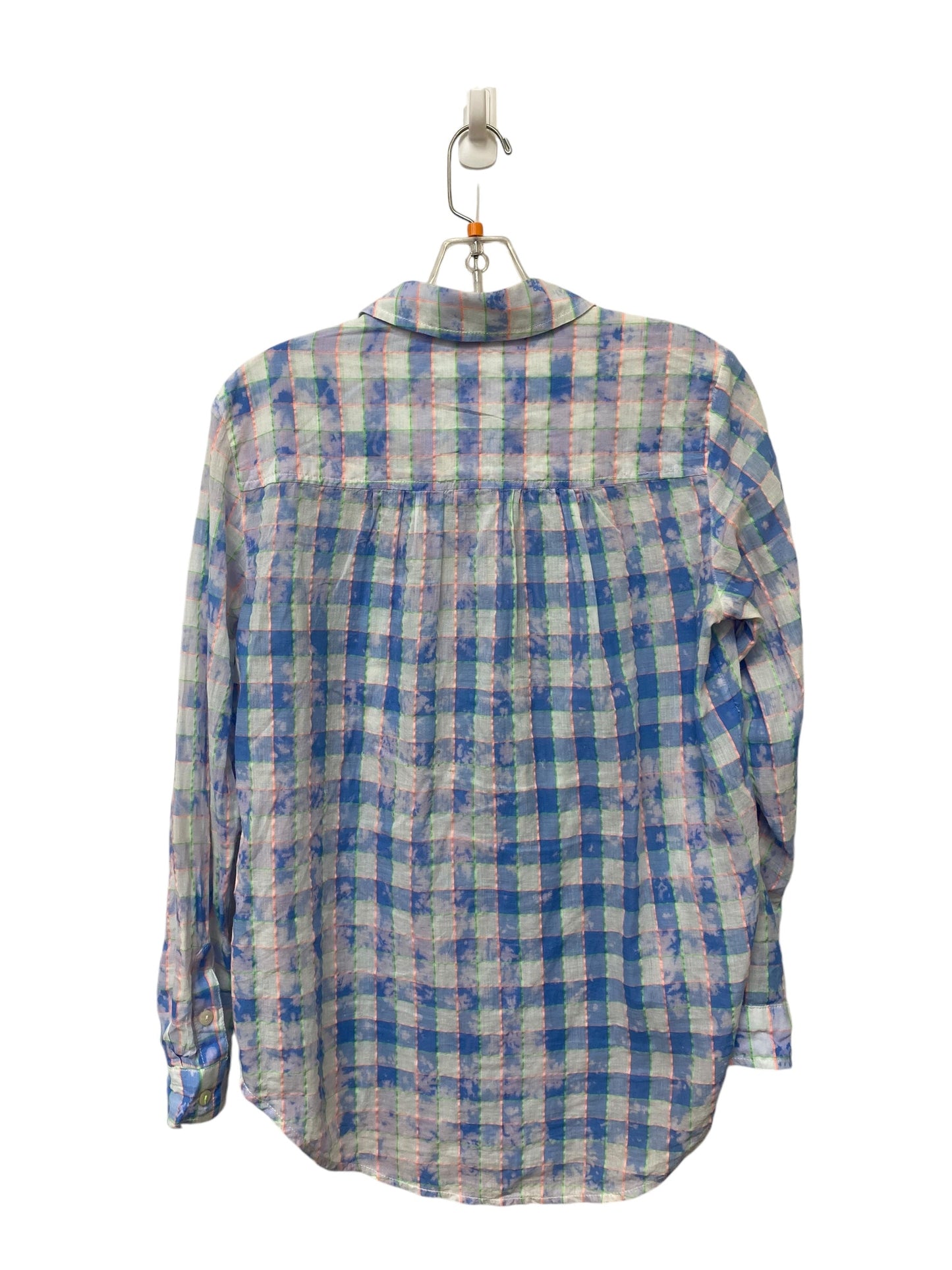 Top Long Sleeve By Pilcro In Blue, Size: Xs