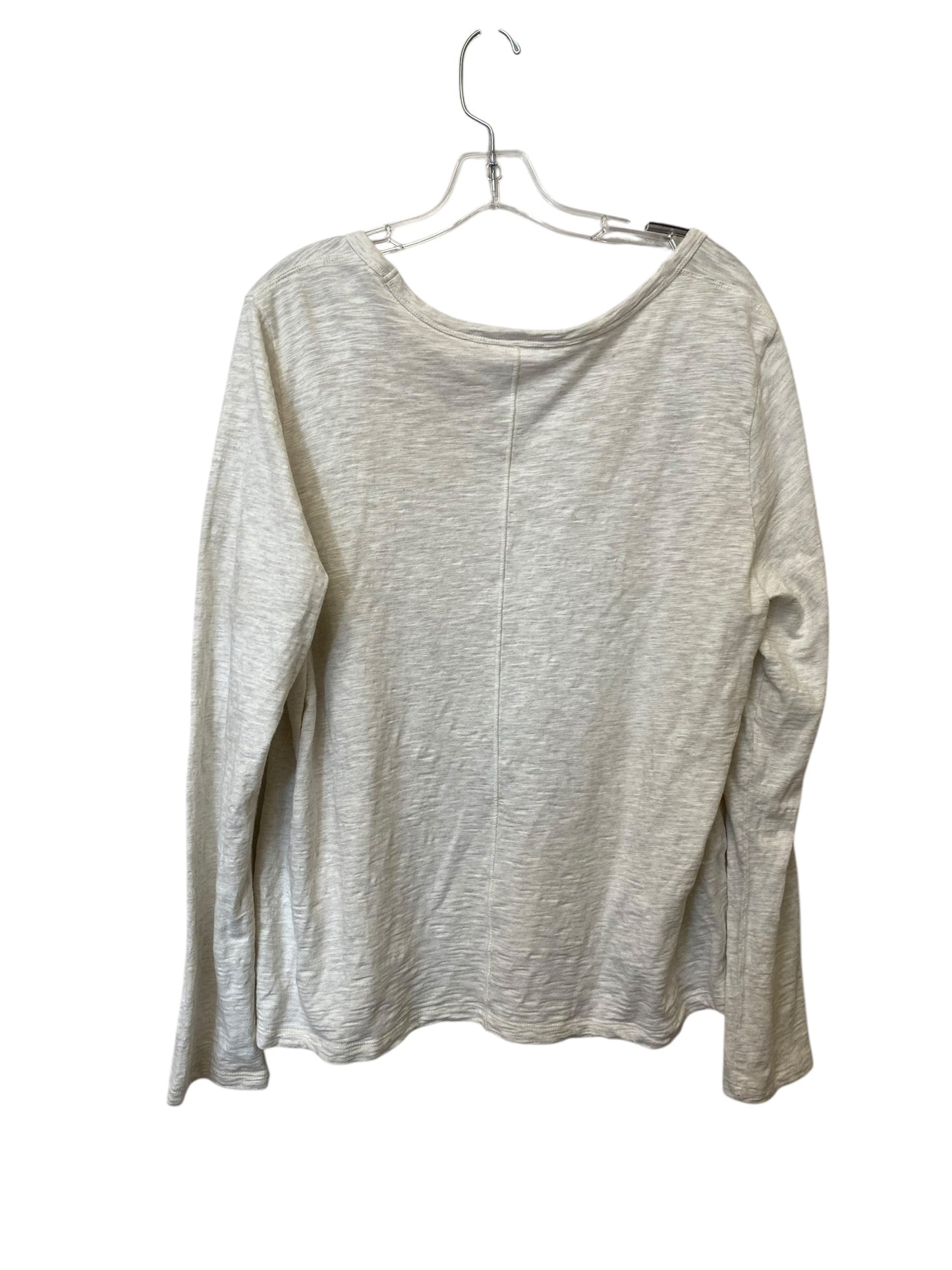 Top Long Sleeve Basic By Soma In Cream, Size: Xl