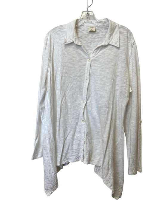 Top Long Sleeve By Soma In White, Size: Xl