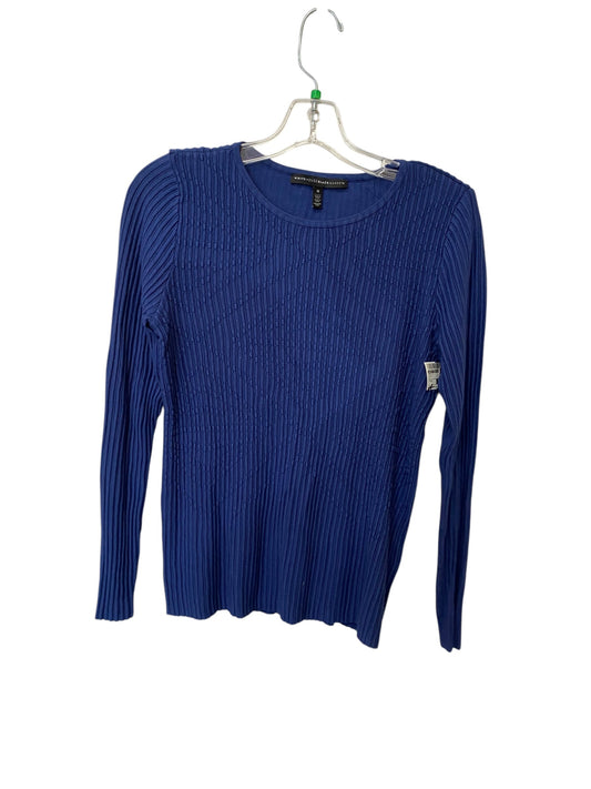 Top Long Sleeve By White House Black Market In Blue, Size: M