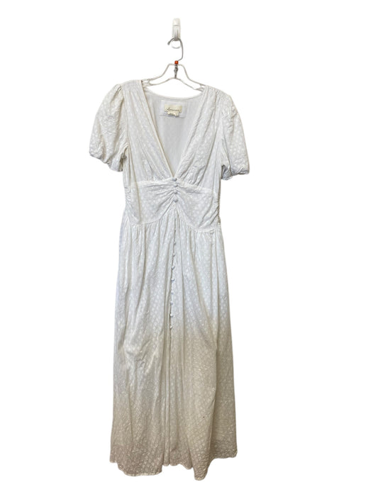 Dress Casual Maxi By Anthropologie In White, Size: 10