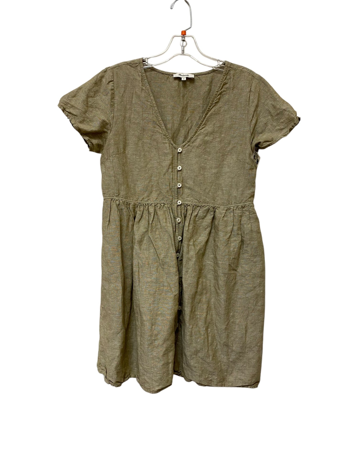 Dress Casual Midi By Madewell In Green, Size: Xs