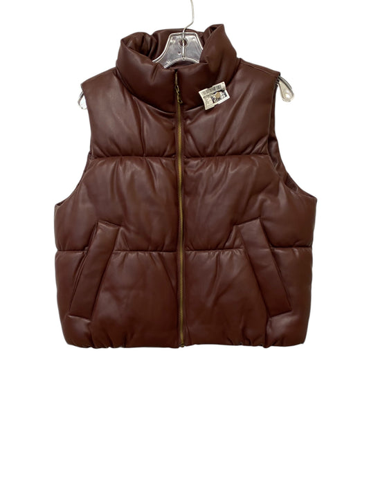 Vest Puffer & Quilted By Banana Republic In Brown, Size: M