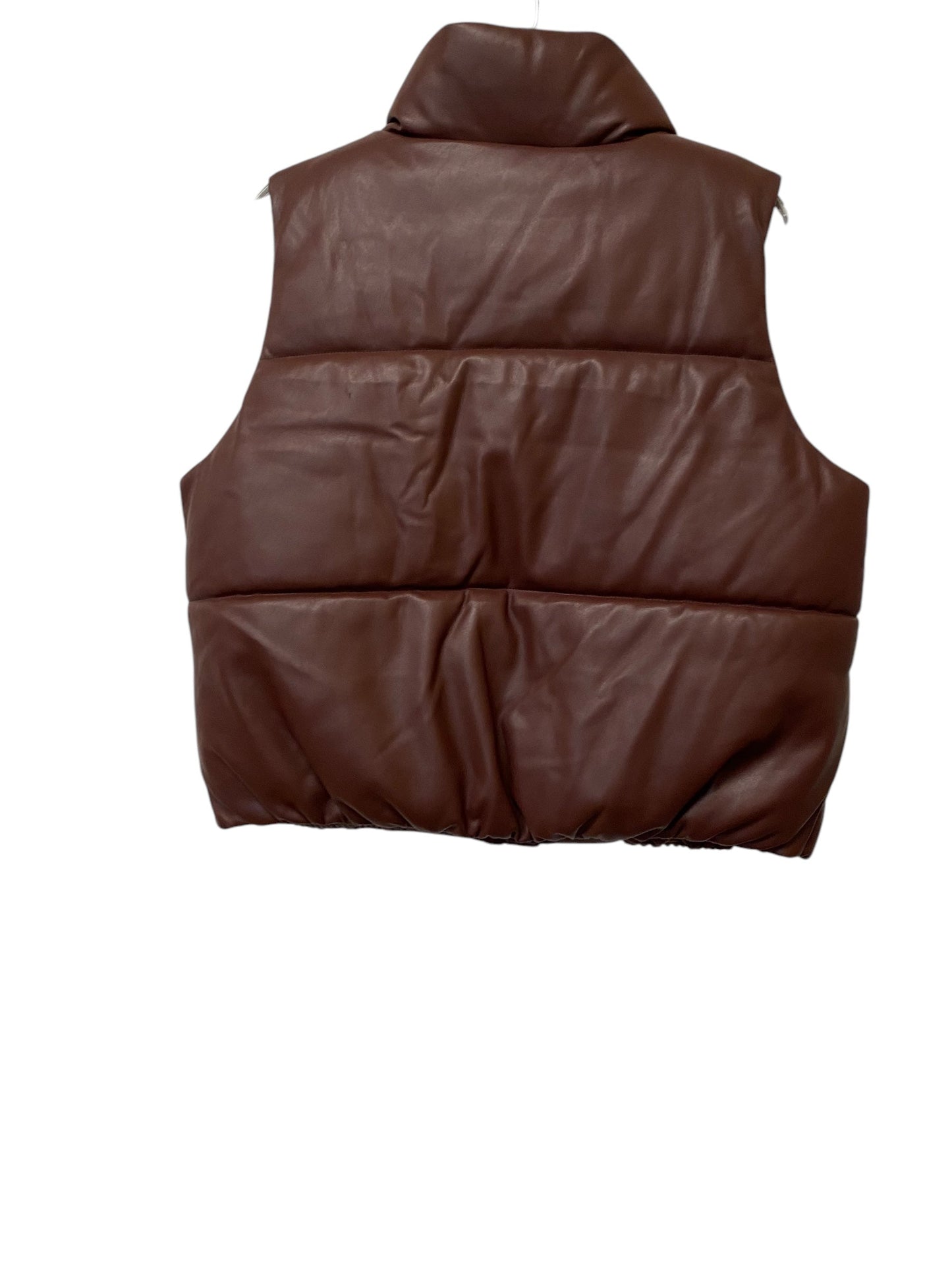 Vest Puffer & Quilted By Banana Republic In Brown, Size: M