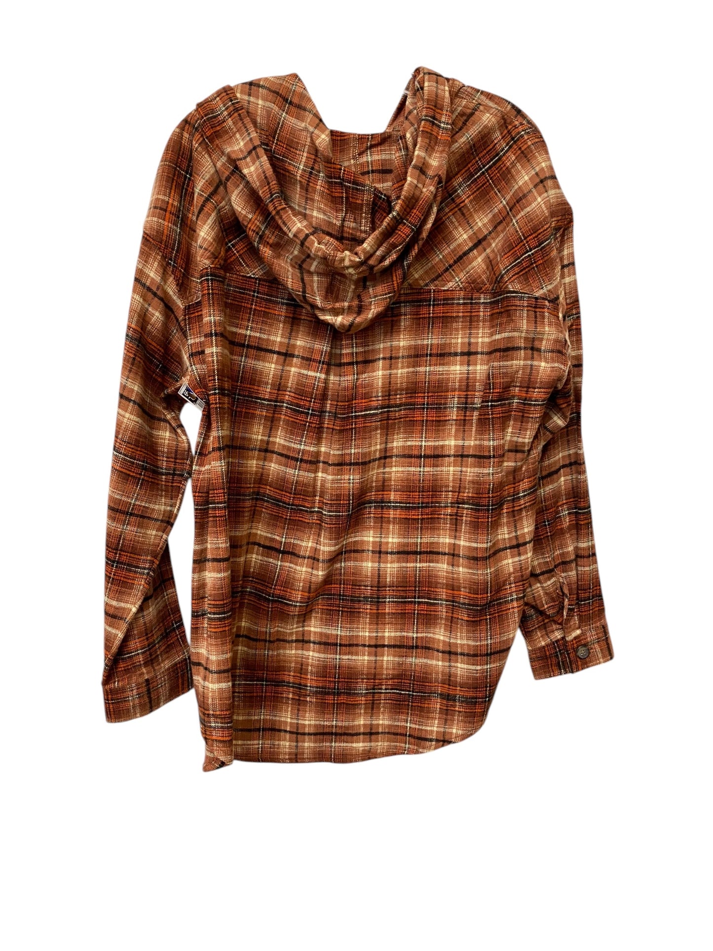 Jacket Shirt By Maurices In Plaid Pattern, Size: Xl