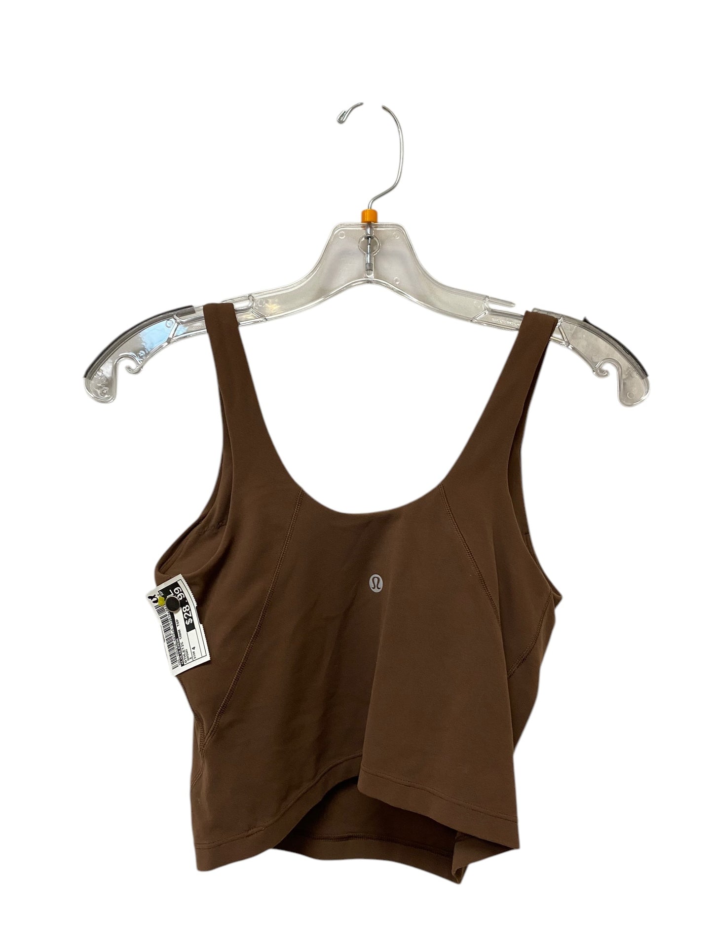 Athletic Tank Top By Lululemon In Brown, Size: 4