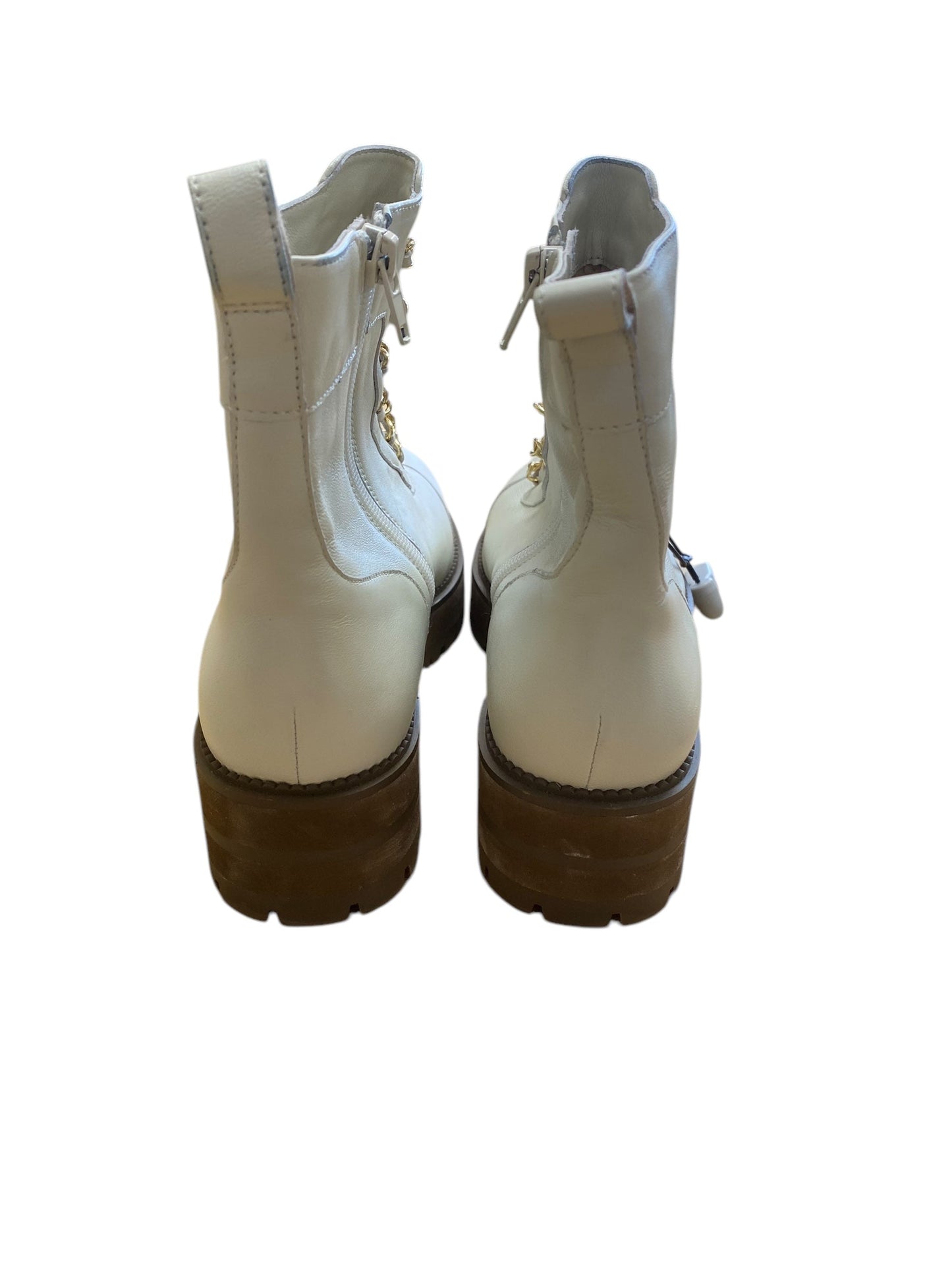 Boots Combat By Clothes Mentor In White, Size: 7.5