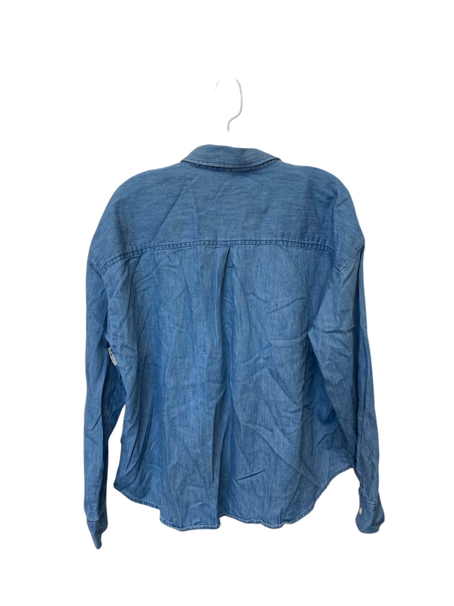 Top Long Sleeve By Old Navy In Blue Denim, Size: L