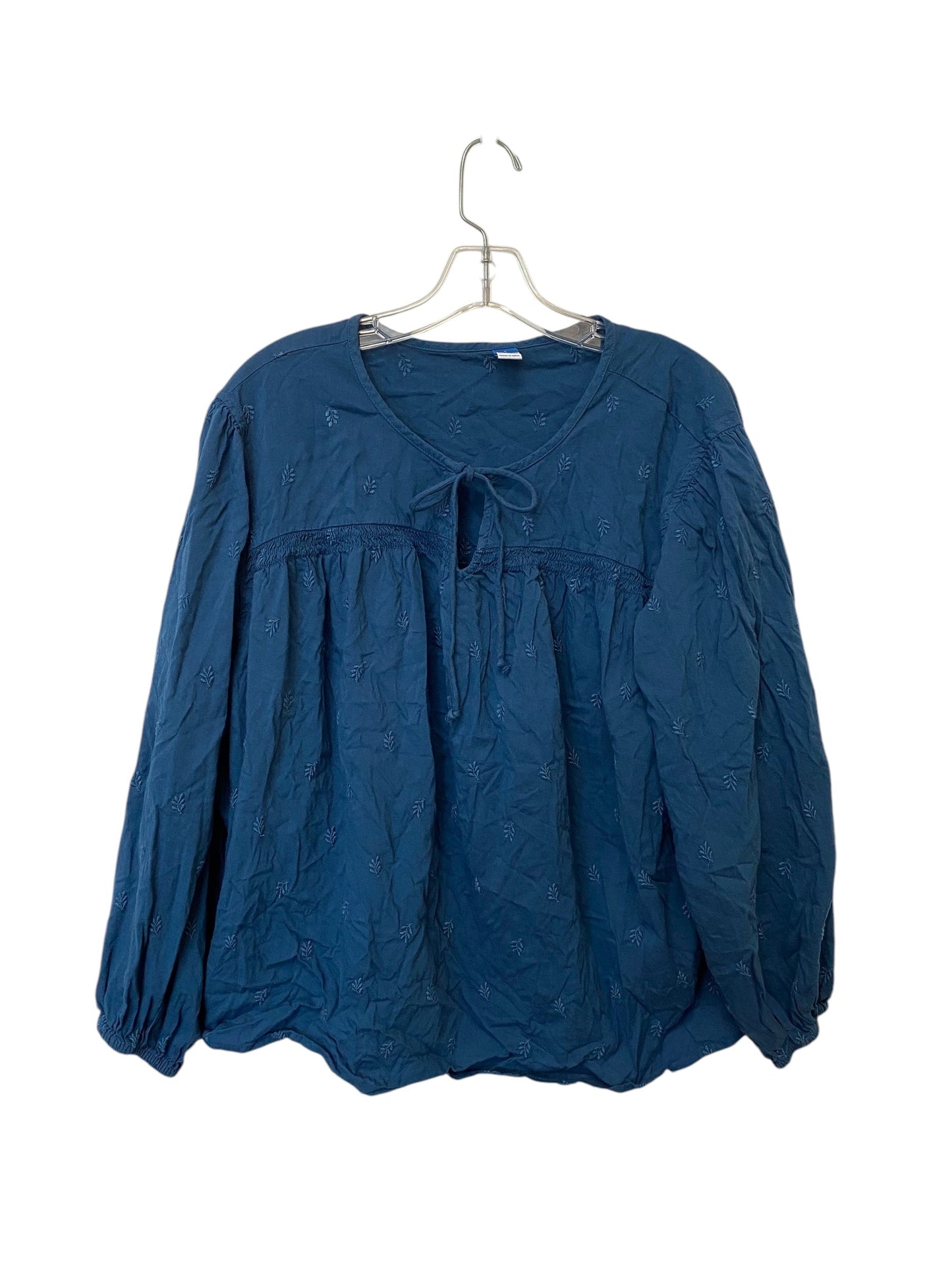 Top Long Sleeve By Old Navy In Blue, Size: L