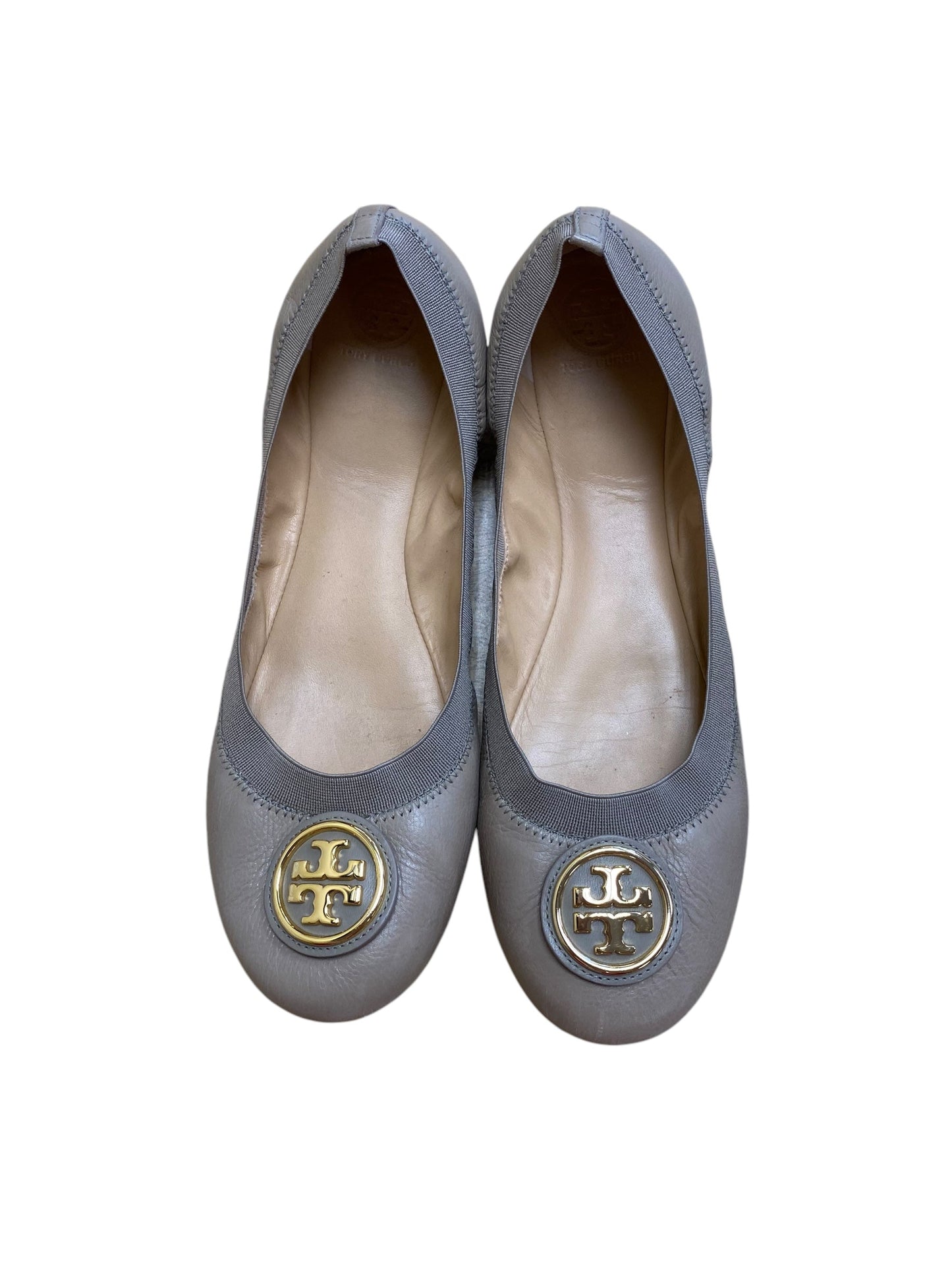 Shoes Flats By Tory Burch In Taupe, Size: 10.5