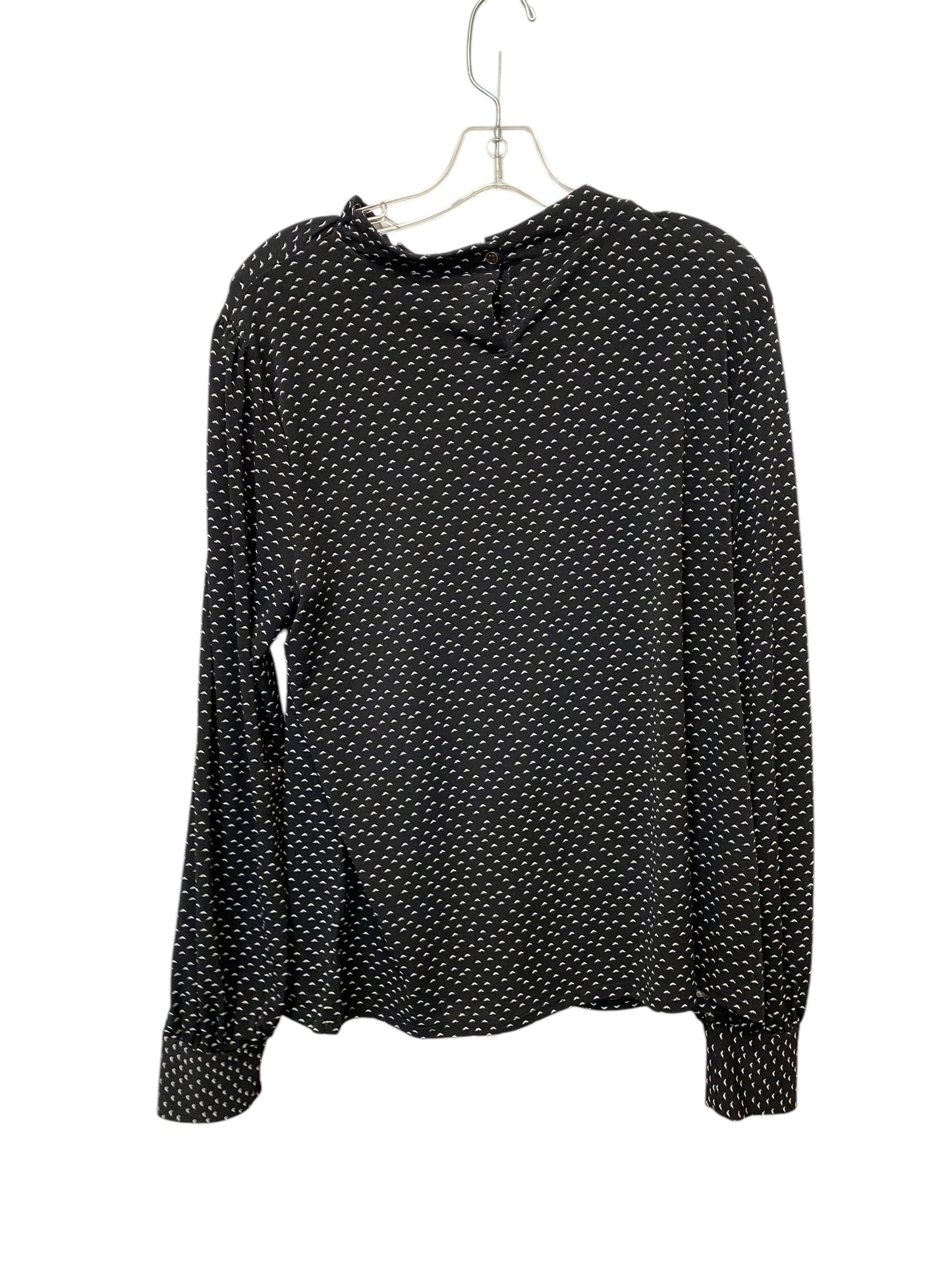 Top Long Sleeve By Adrianna Papell In Black, Size: Xl