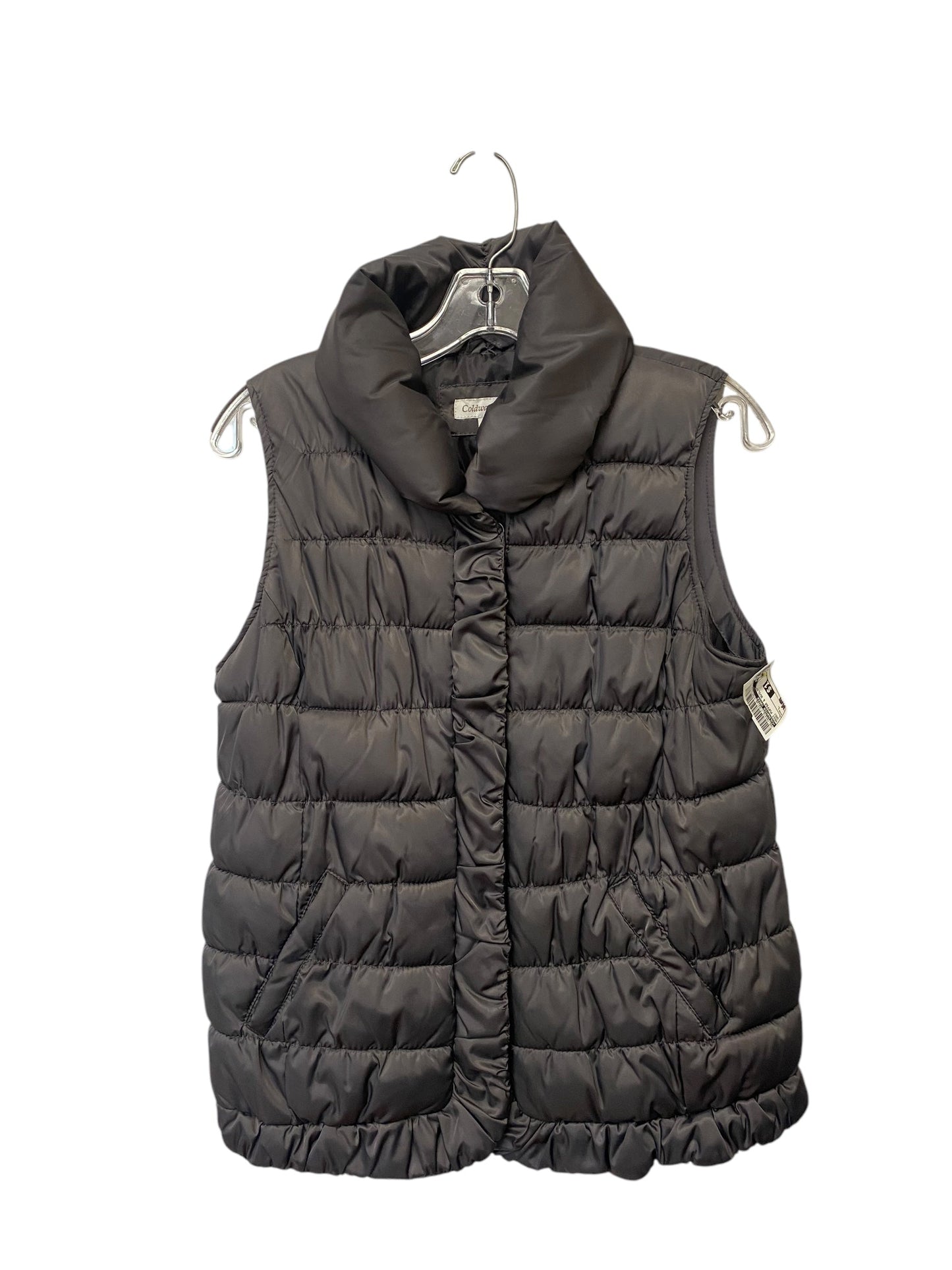 Vest Puffer & Quilted By Coldwater Creek In Grey, Size: L