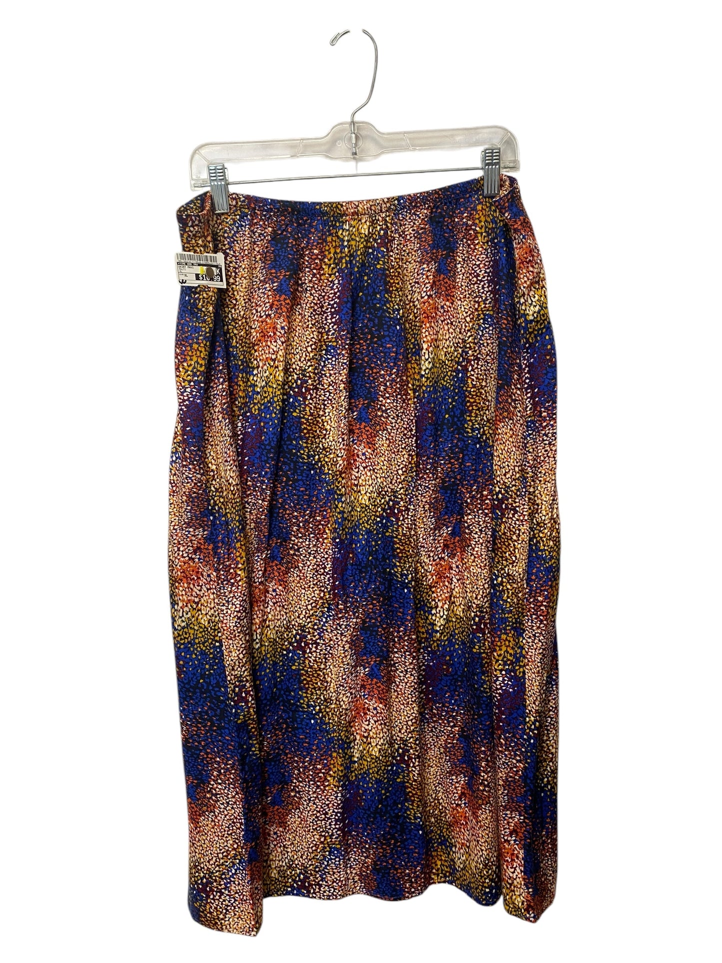 Skirt Maxi By Time And Tru In Multi-colored, Size: Xl