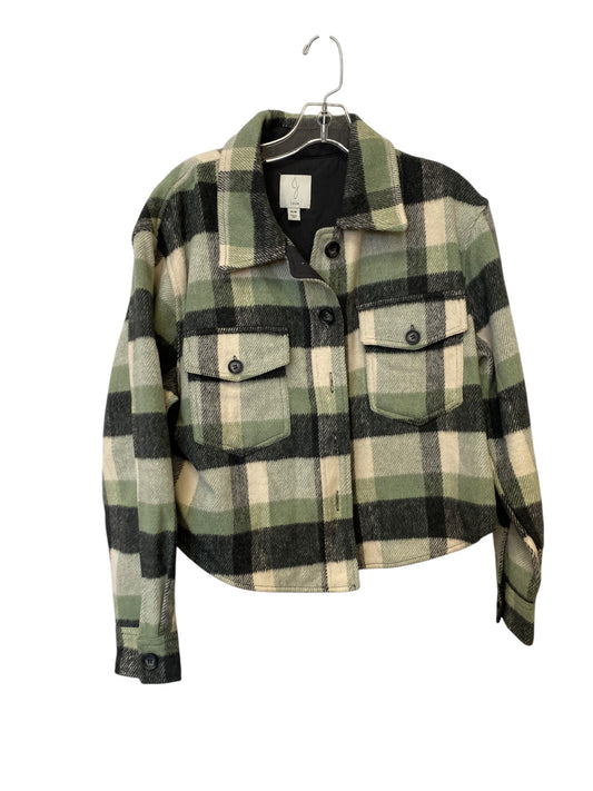 Jacket Shirt By Joie In Green, Size: M