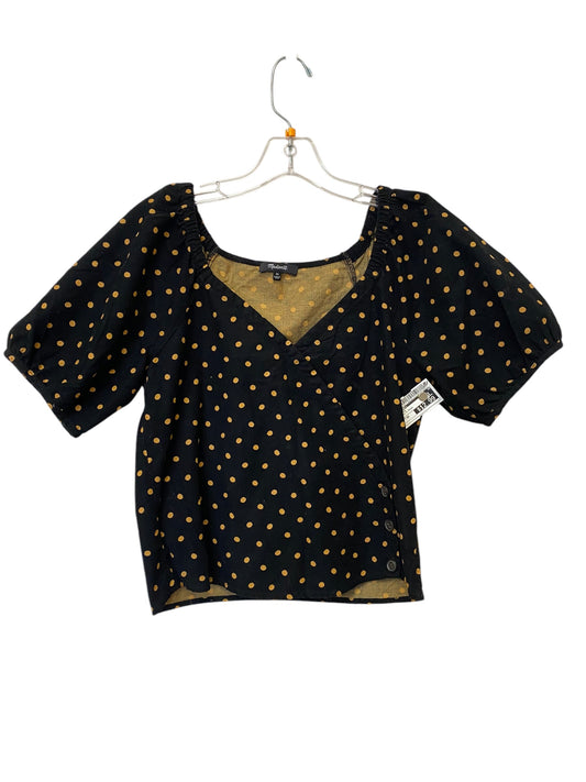 Top Short Sleeve By Madewell In Black & Brown, Size: Xs