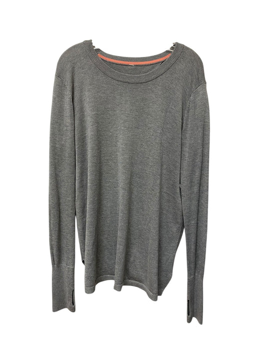 Top Long Sleeve By Lululemon In Grey, Size: S