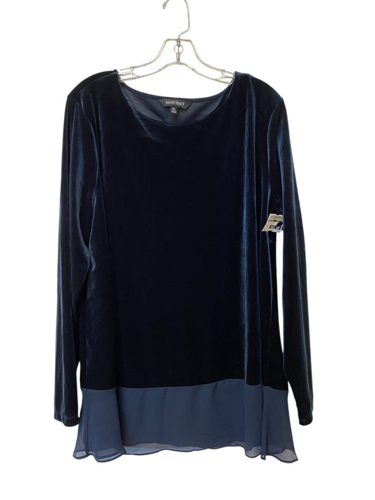 Top Long Sleeve By Ellen Tracy In Navy, Size: Xl