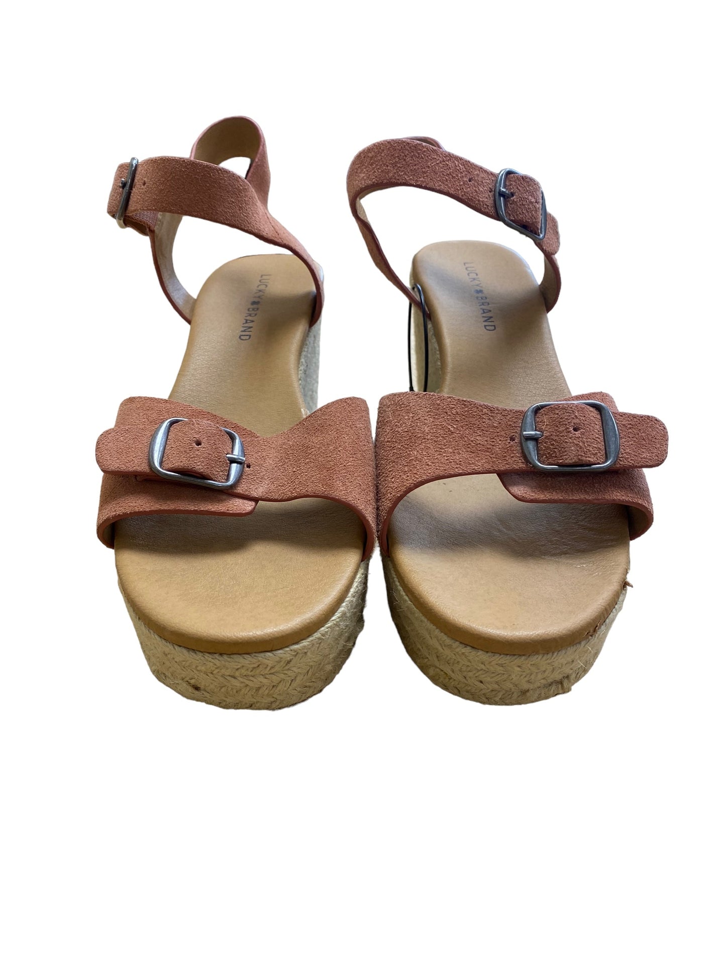 Sandals Heels Wedge By Lucky Brand  Size: 10