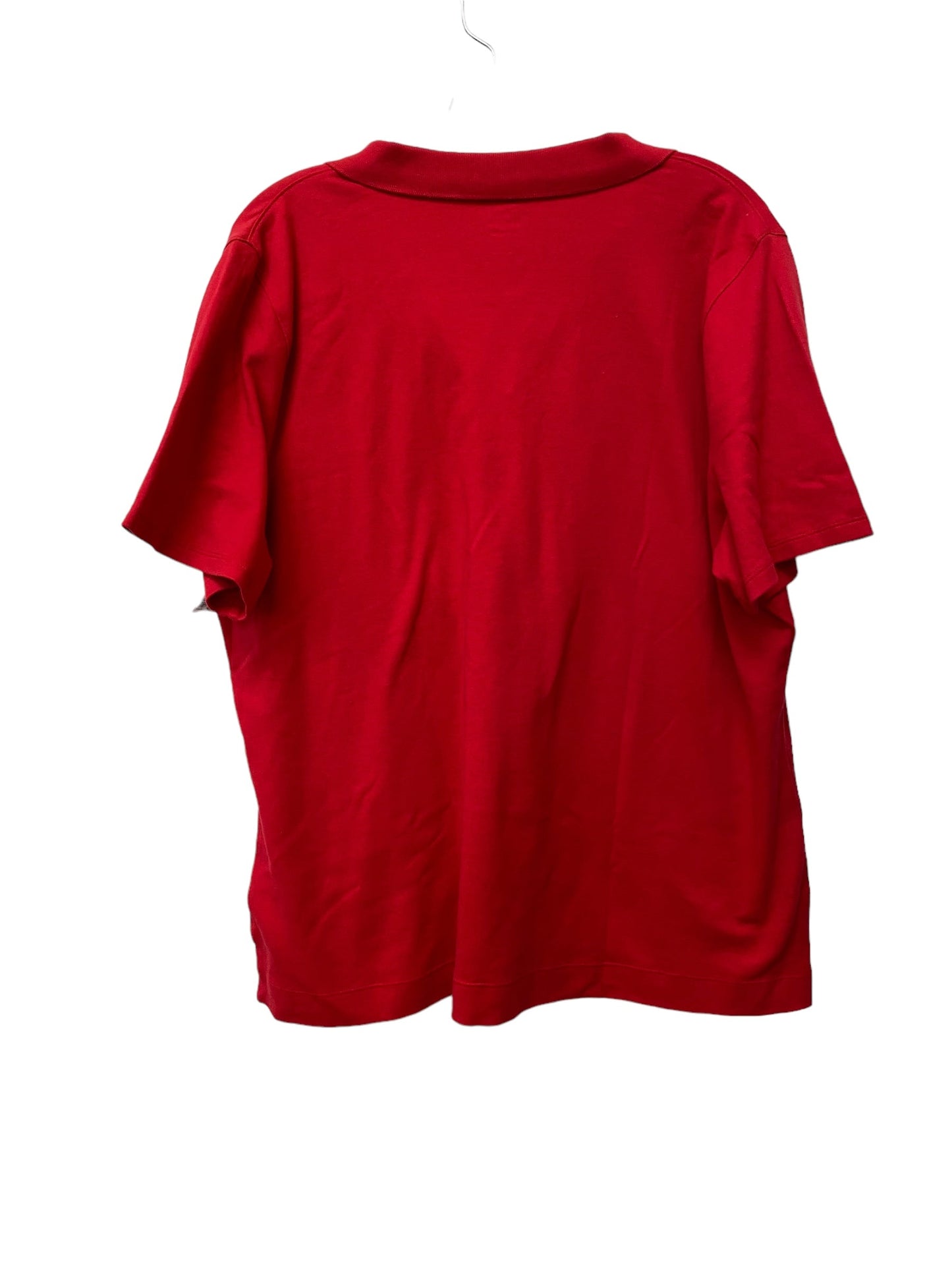 Red Top Short Sleeve Kim Rogers, Size Xxl