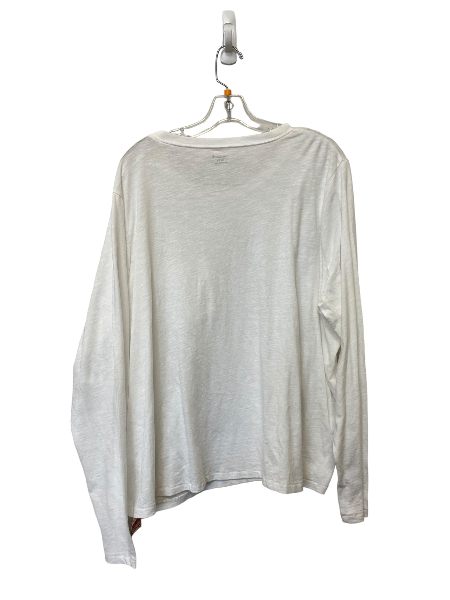 White Top Long Sleeve Madewell, Size 3x