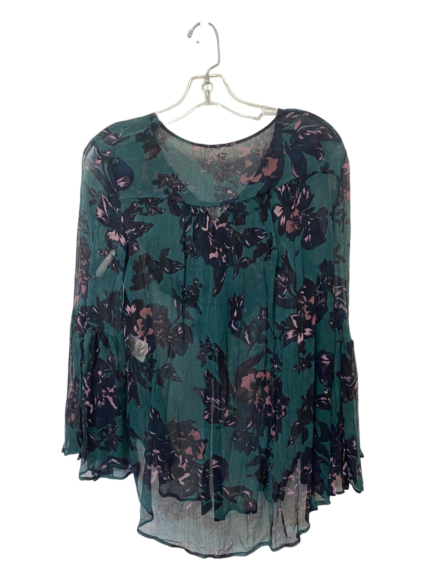 Teal Top Long Sleeve Anthropologie, Size Xs