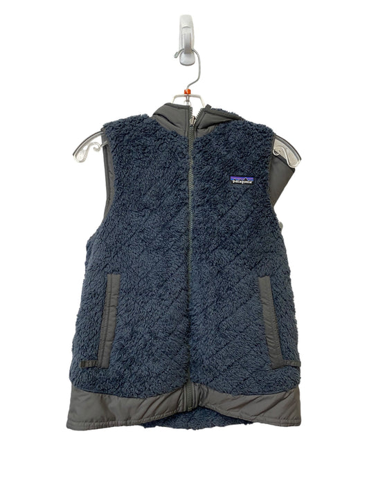 Blue Vest Faux Fur & Sherpa Patagonia, Size Xs