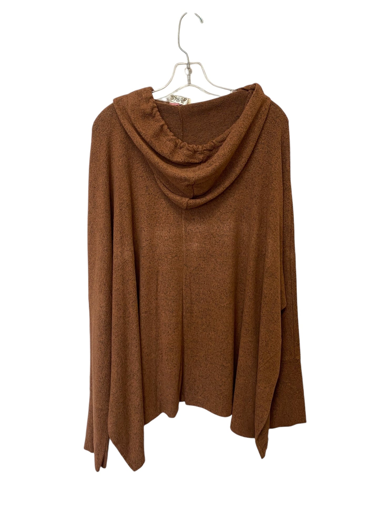 Sweatshirt Hoodie By Andree By Unit In Brown, Size: 2x