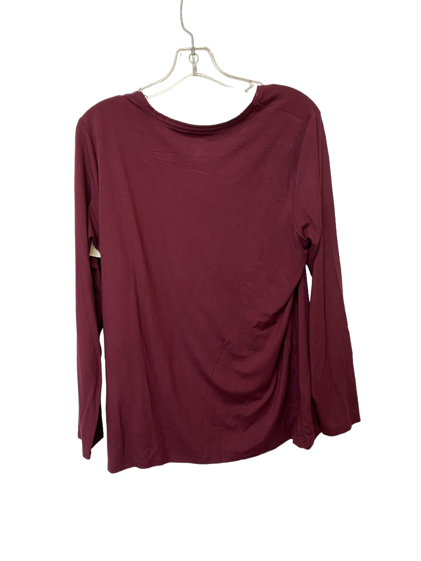 Top Long Sleeve Basic By Chicos In Purple, Size: L