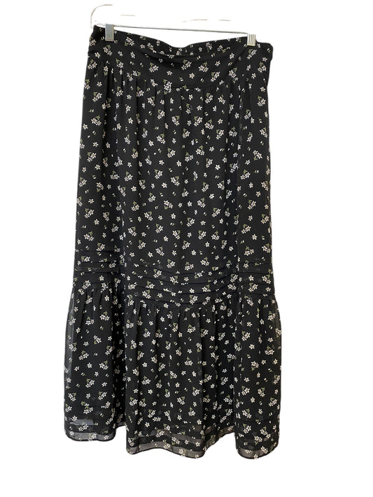 Skirt Maxi By Madewell In Floral Print, Size: L