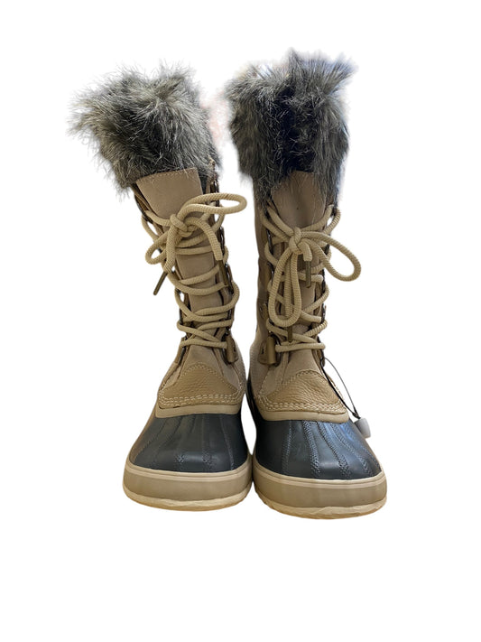 Boots Snow By Sorel In Grey & Tan, Size: 9