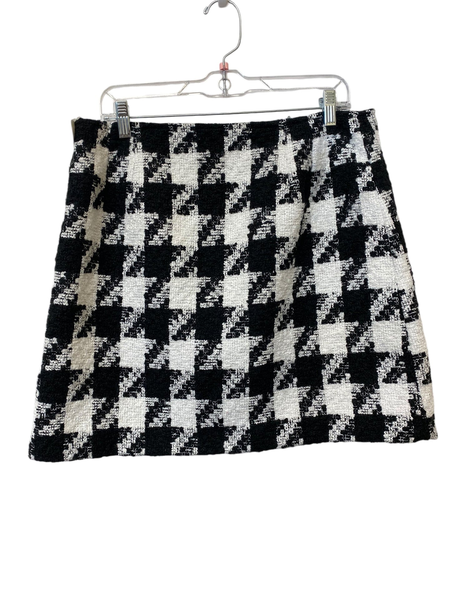 Skirt Mini & Short By Loft In Black & White, Size: 12p