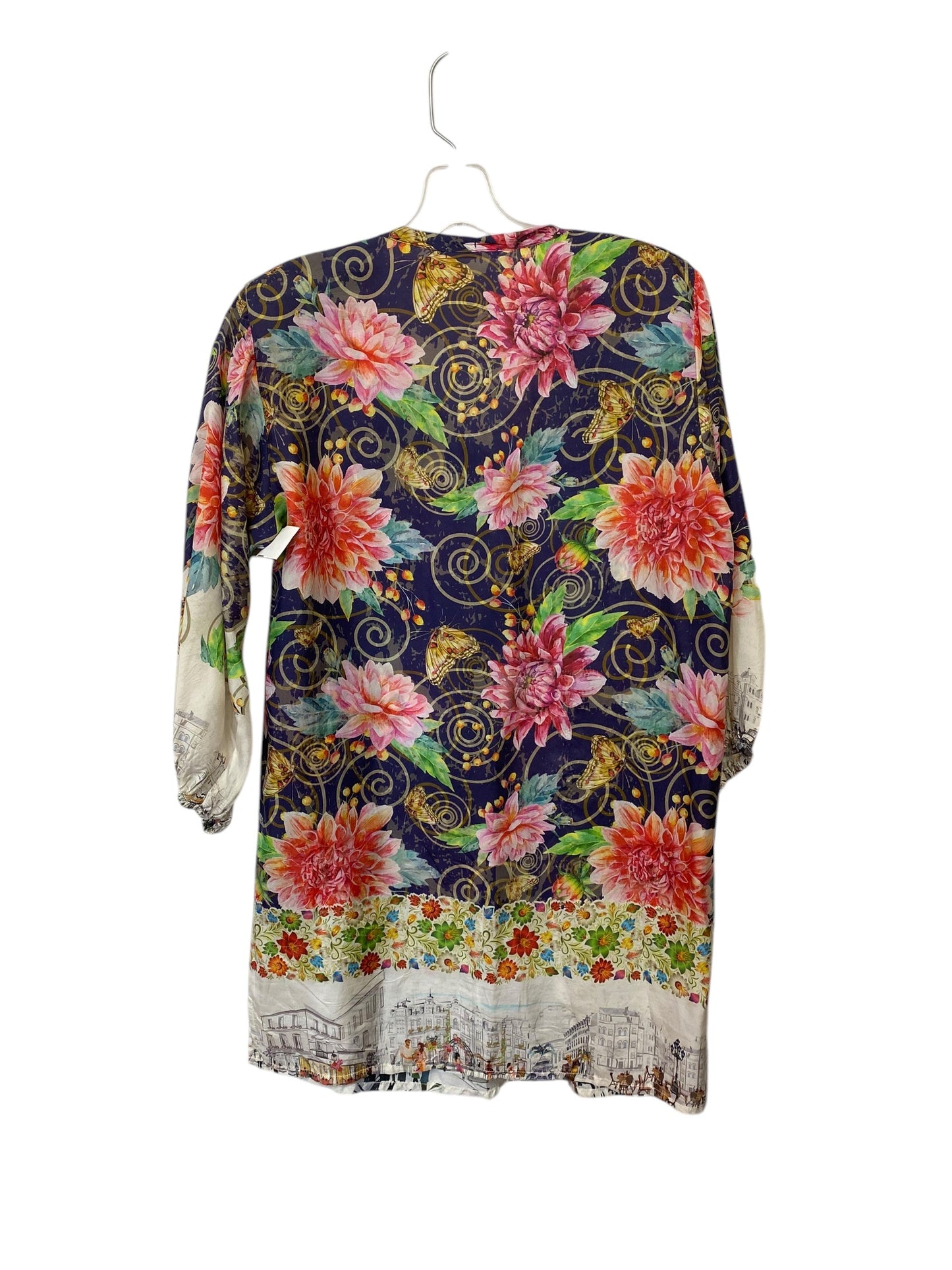 Tunic Long Sleeve By Johnny Was In Multi-colored, Size: Xs