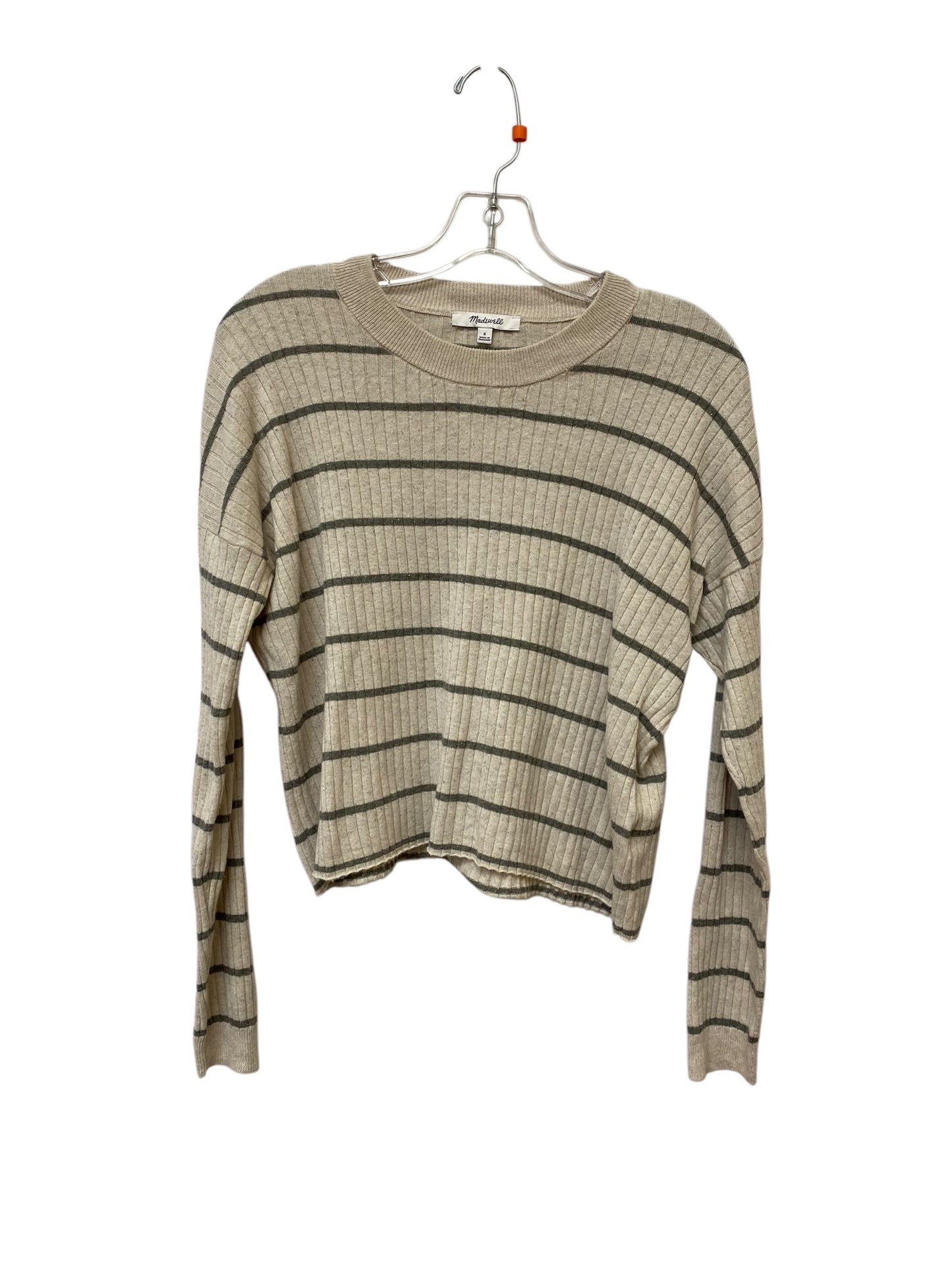 Top Long Sleeve By Madewell In Striped Pattern, Size: S