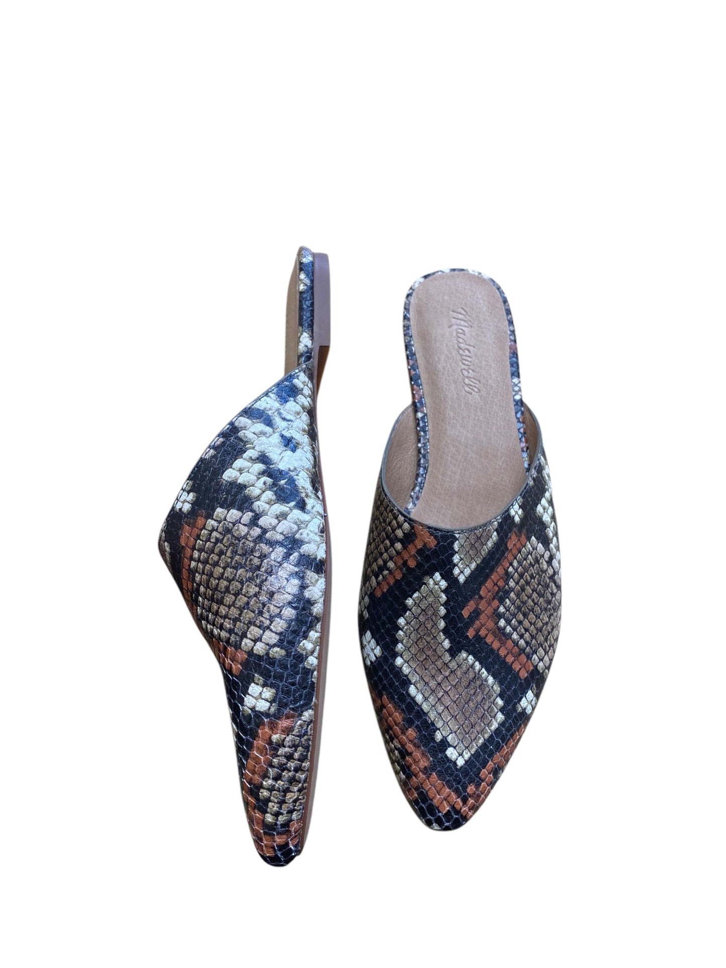 Shoes Flats By Madewell In Snakeskin Print, Size: 8.5