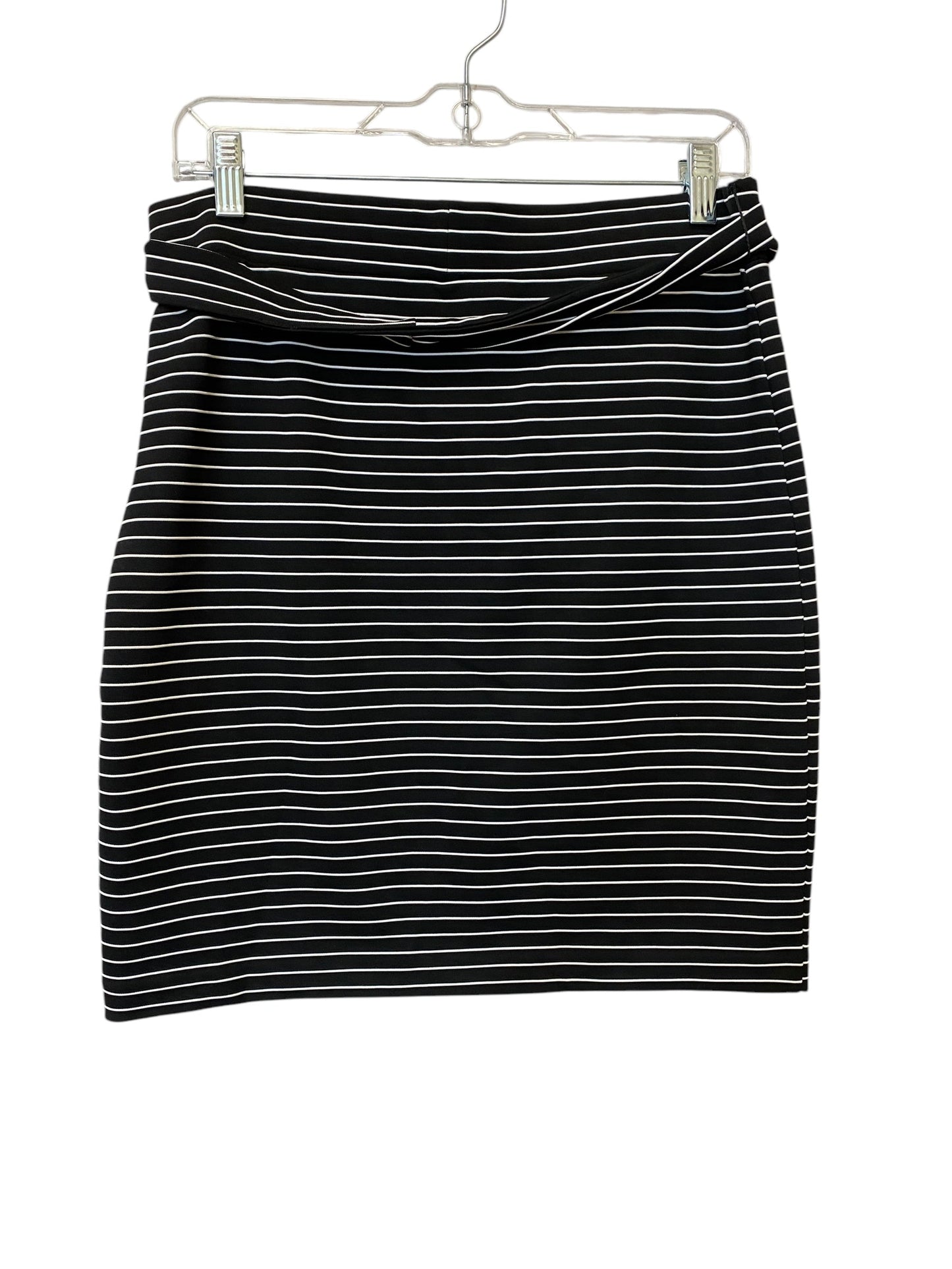 Skirt Mini & Short By Loft In Striped Pattern, Size: Mp