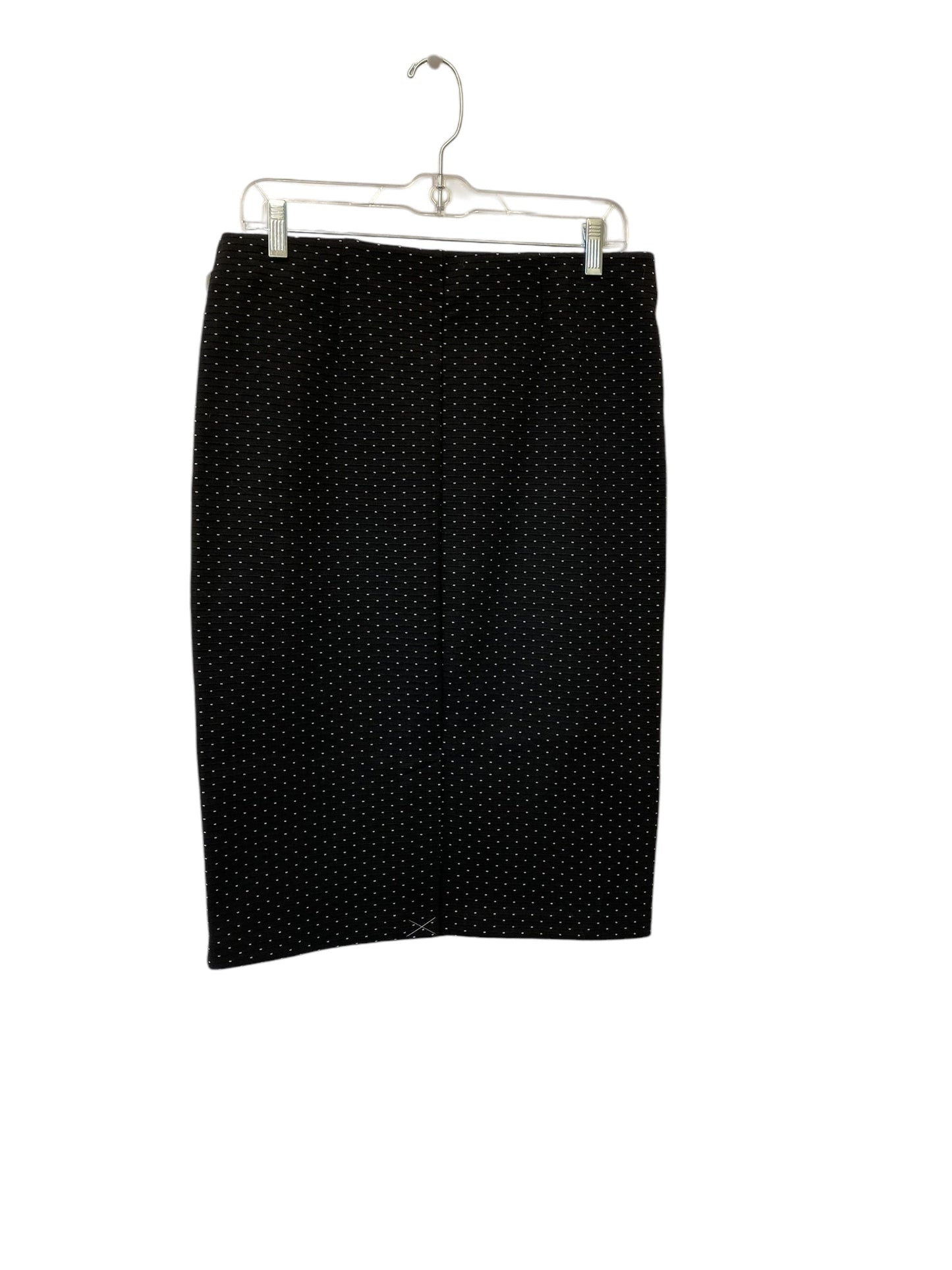 Skirt Midi By Loft In Black & White, Size: M