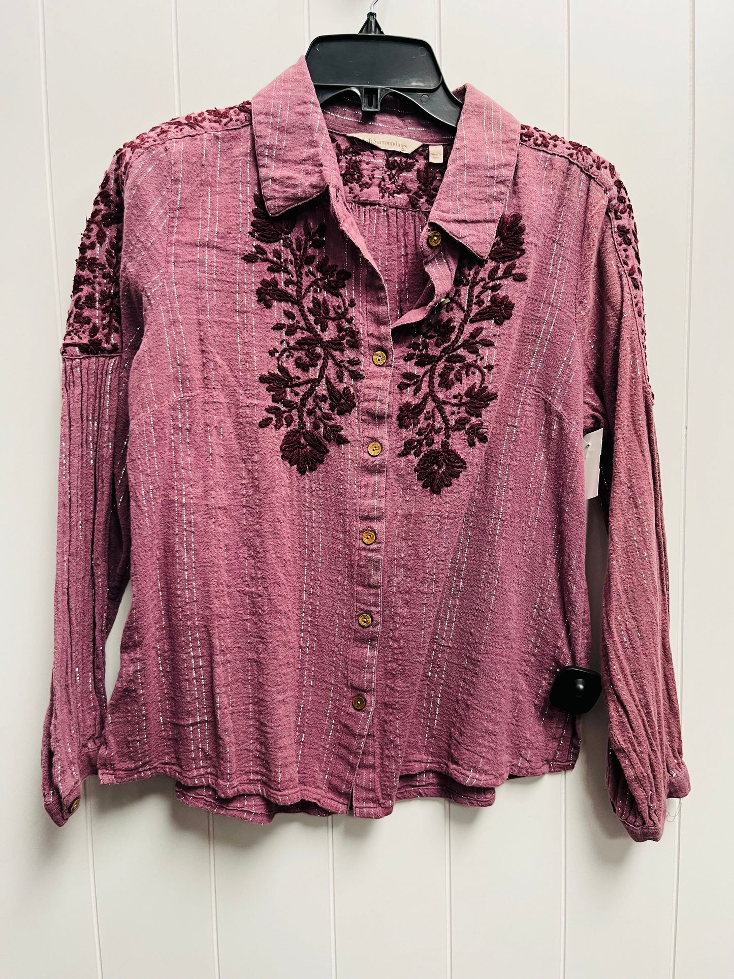 Purple Top Long Sleeve Soft Surroundings, Size S