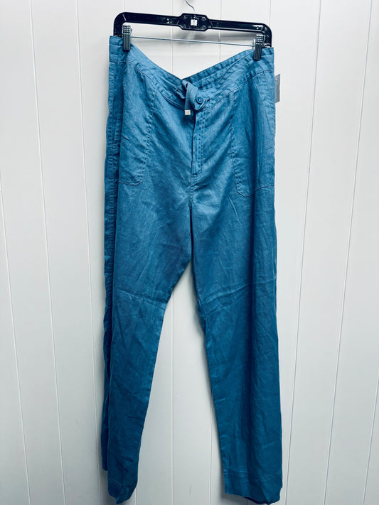 Pants Linen By Ralph Lauren In Blue, Size: 14