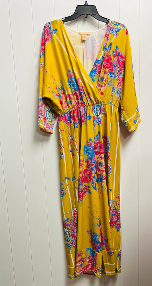 Jumpsuit By Flying Tomato In Blue & Yellow, Size: S