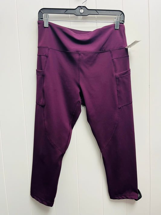 Athletic Capris By Zyia In Purple, Size: 12