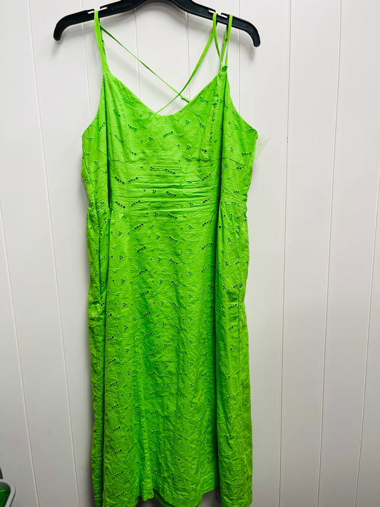 Dress Casual Midi By A New Day In Green, Size: Xl