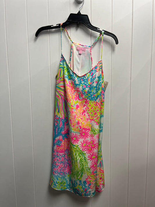 Dress Casual Short By Lilly Pulitzer In Orange & Pink, Size: S