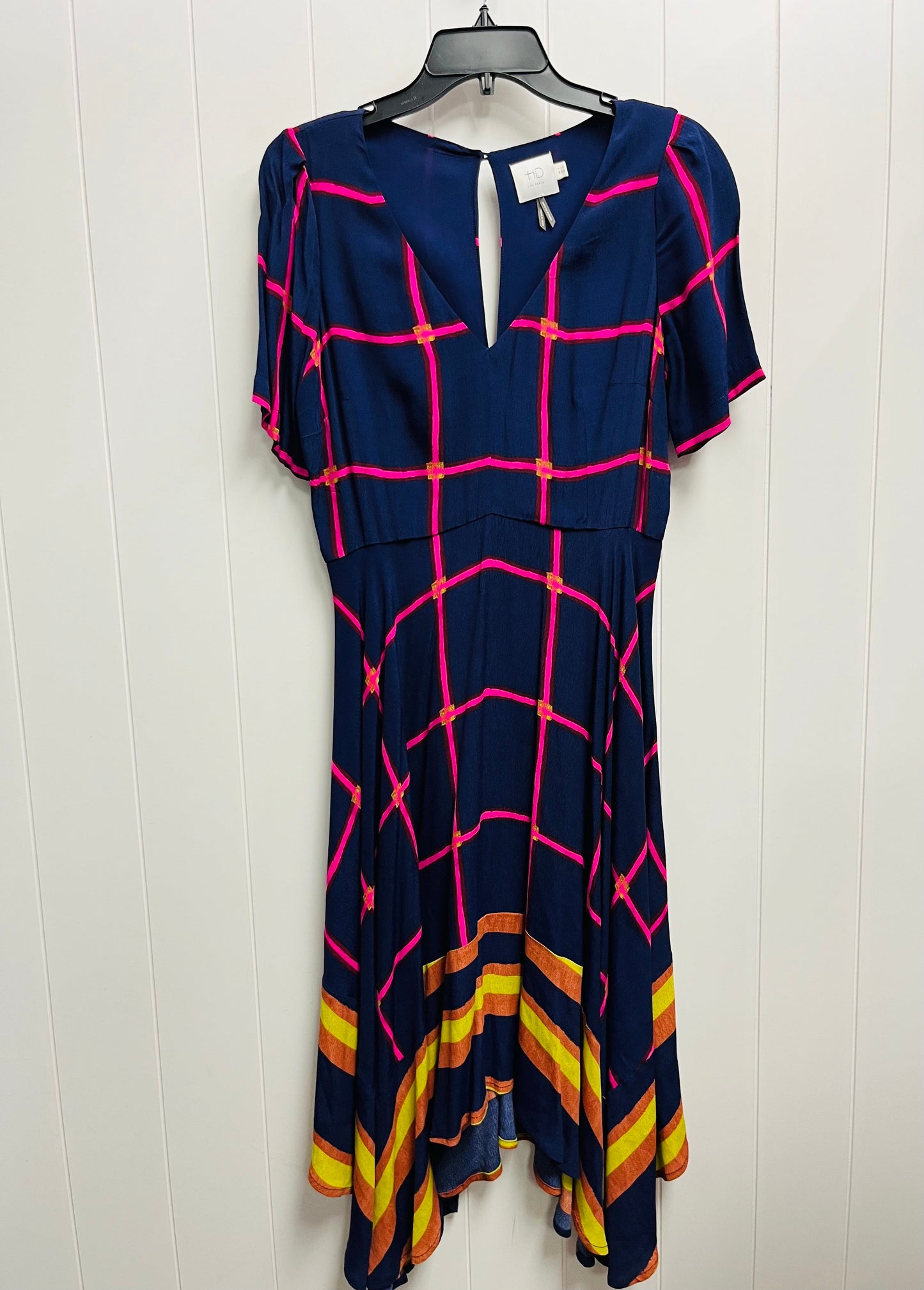 Dress Work By Anthropologie In Blue & Pink, Size: 2