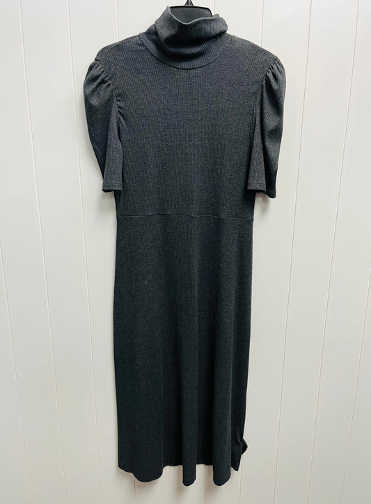 Dress Casual Midi By Zara In Grey, Size: L